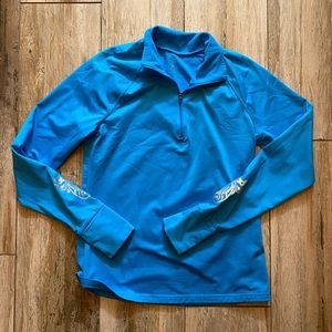Athleta fleece lined half zip Blue Size Medium